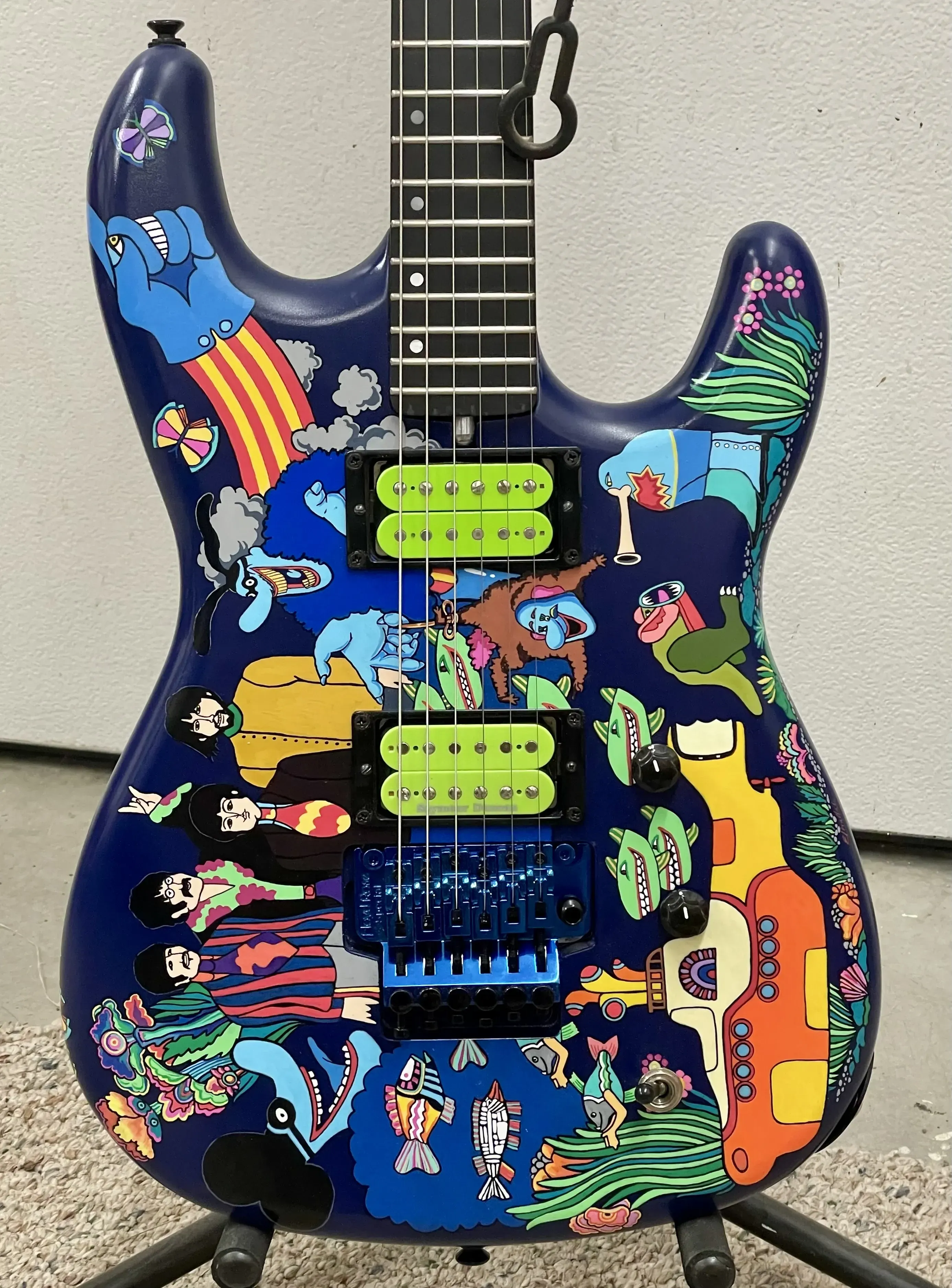Beatles Yellow Submarine guitar at Animazing Gallery