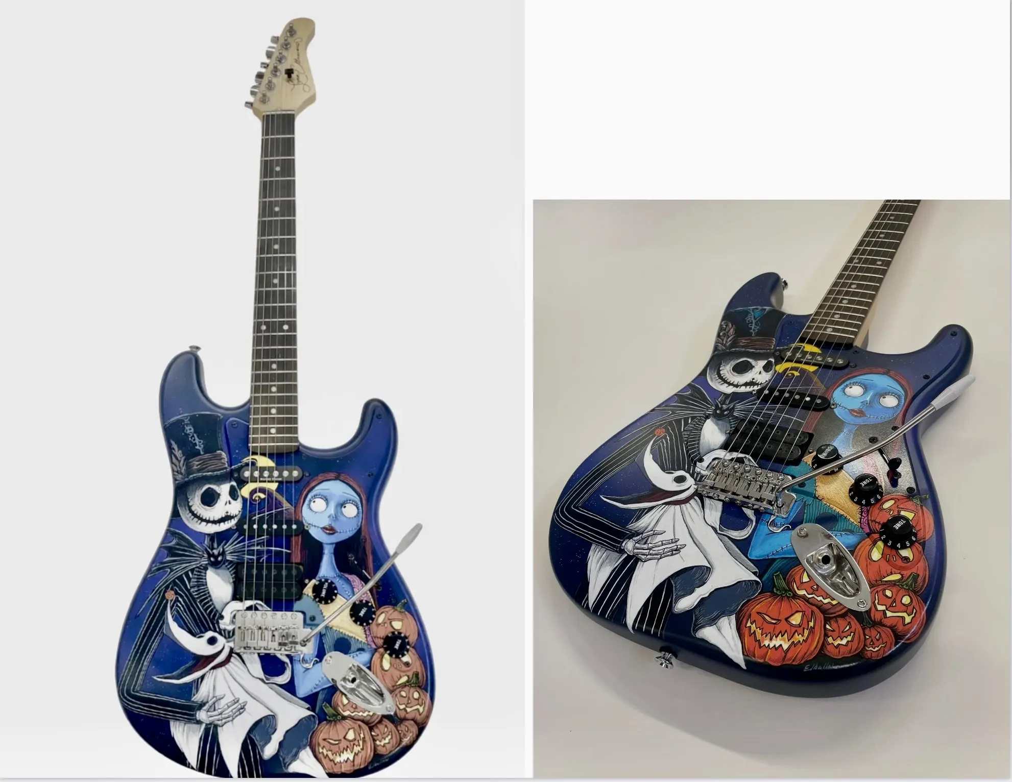 Nightmare Before Christmas guitar at Animazing Gallery