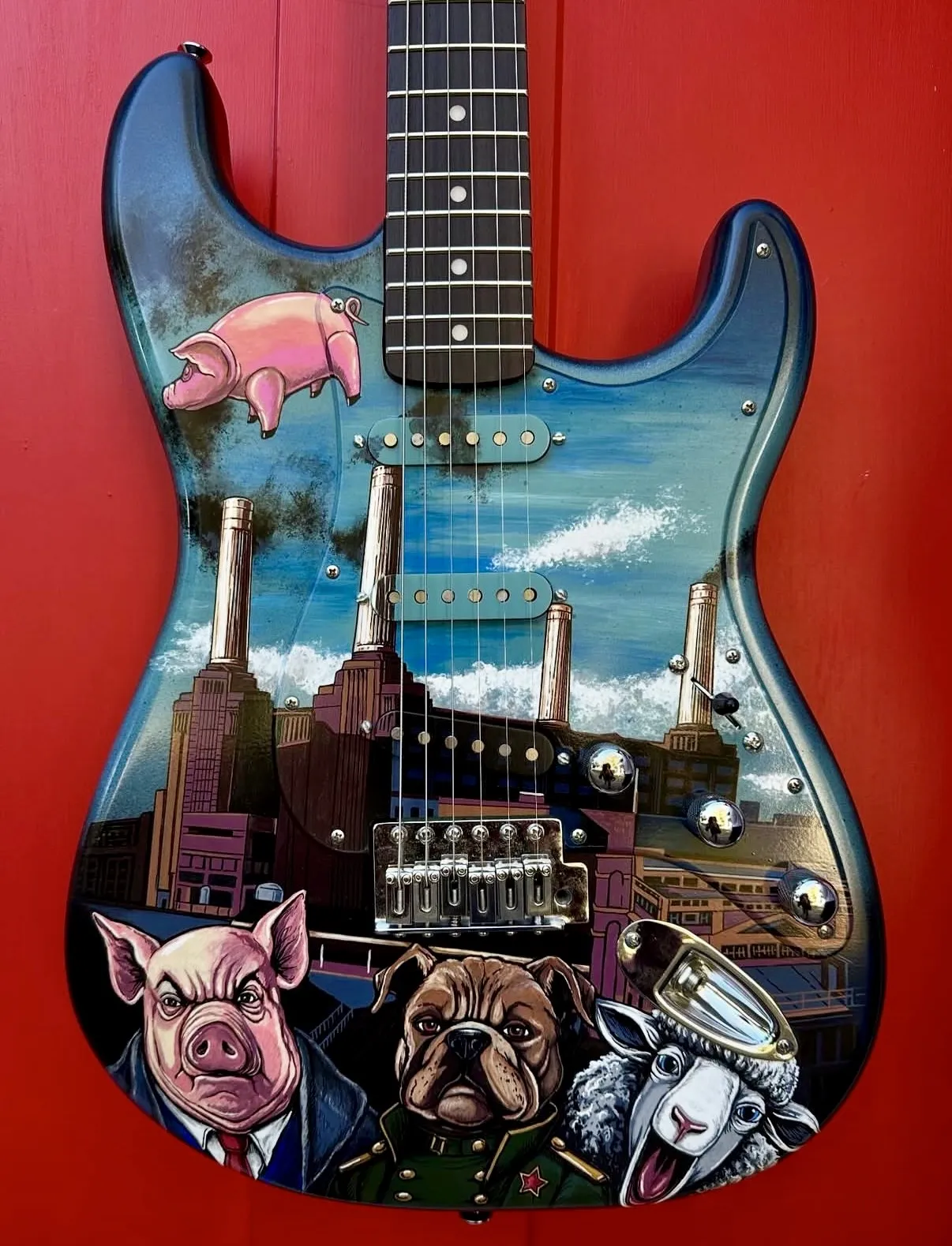 Pink Floyd Animals guitar at Animazing Gallery