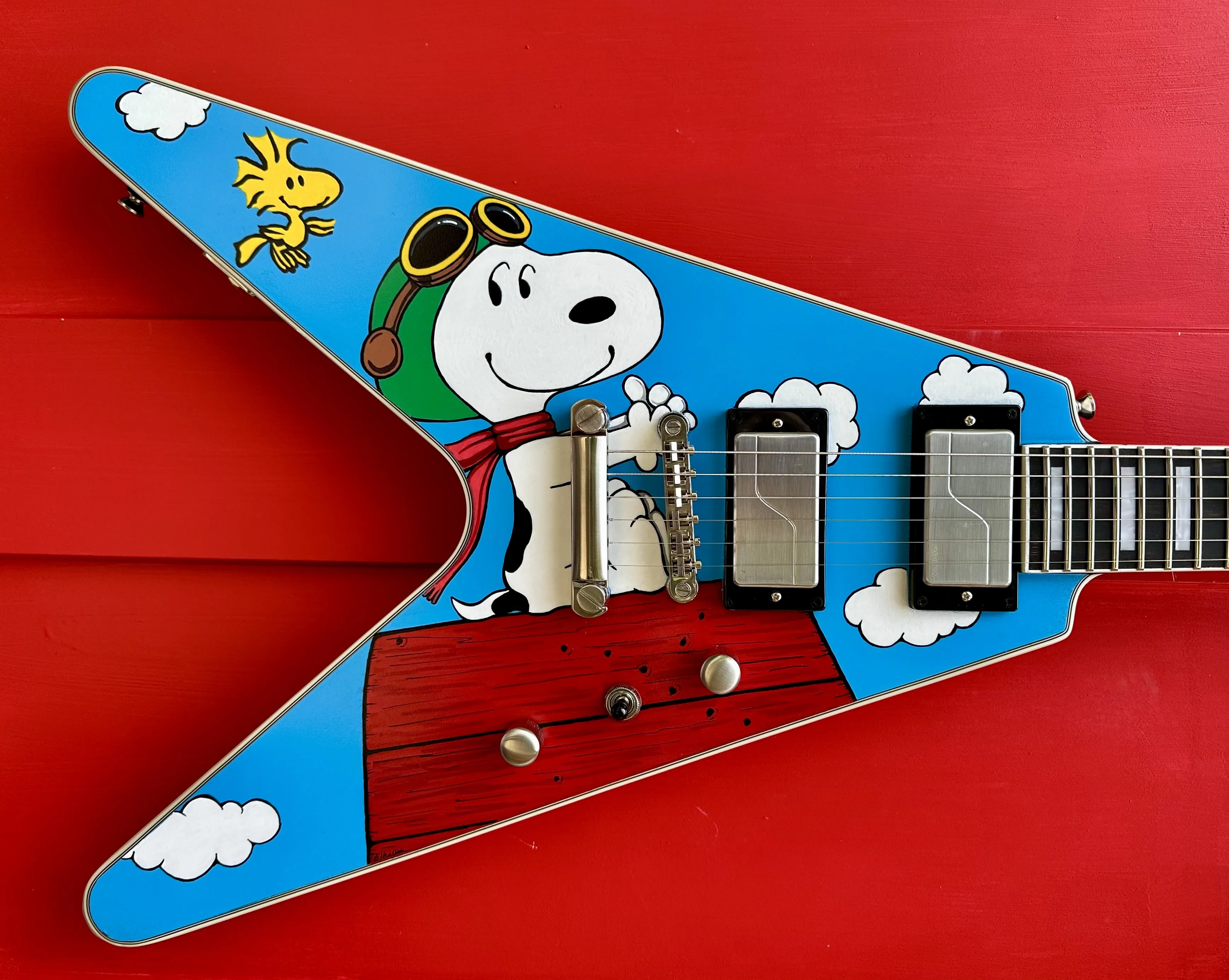 Snoopy guitar at Animazing Gallery