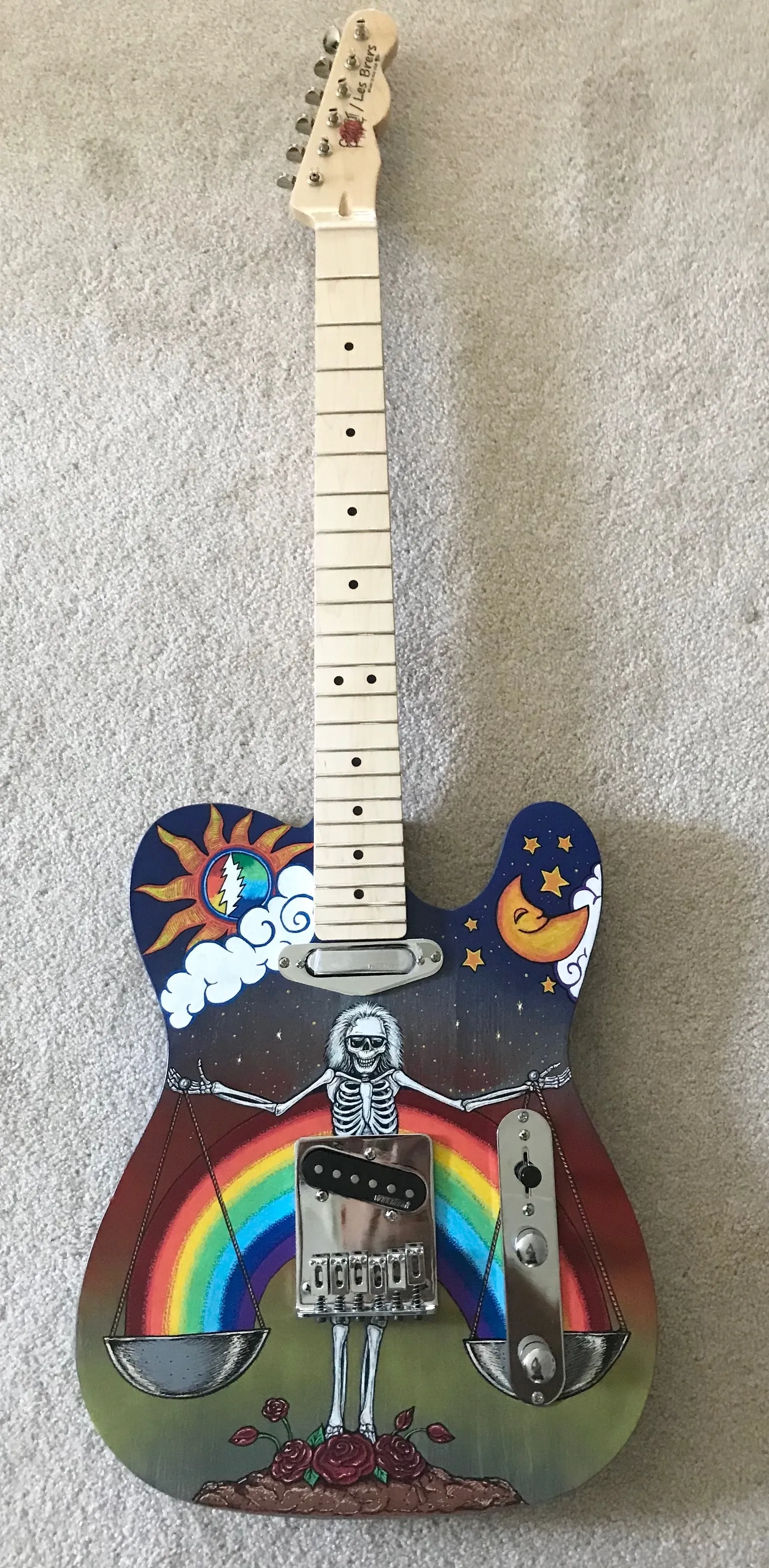 Grateful Dead rainbow guitar