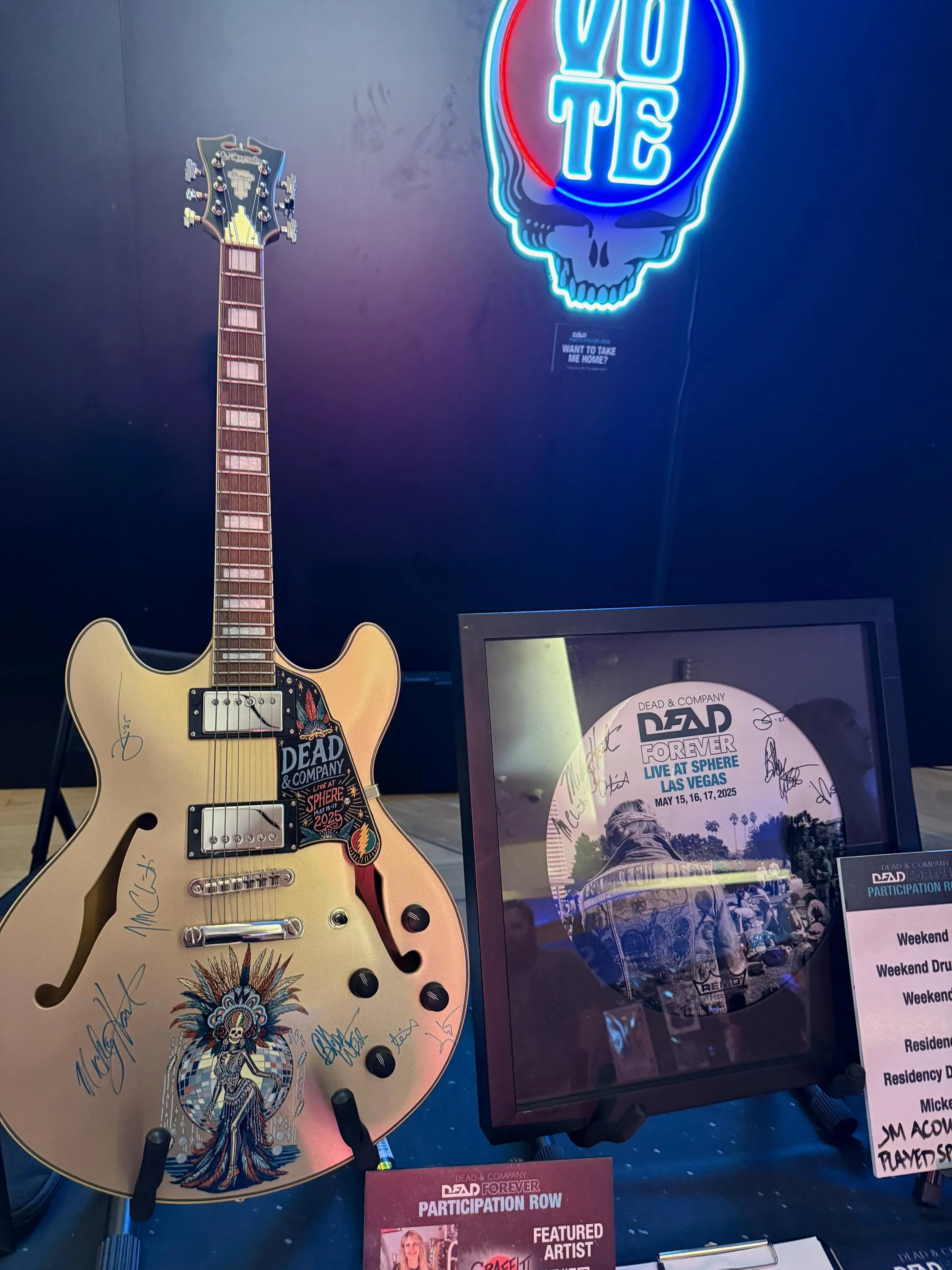 Dead and Company band signed guitar 10