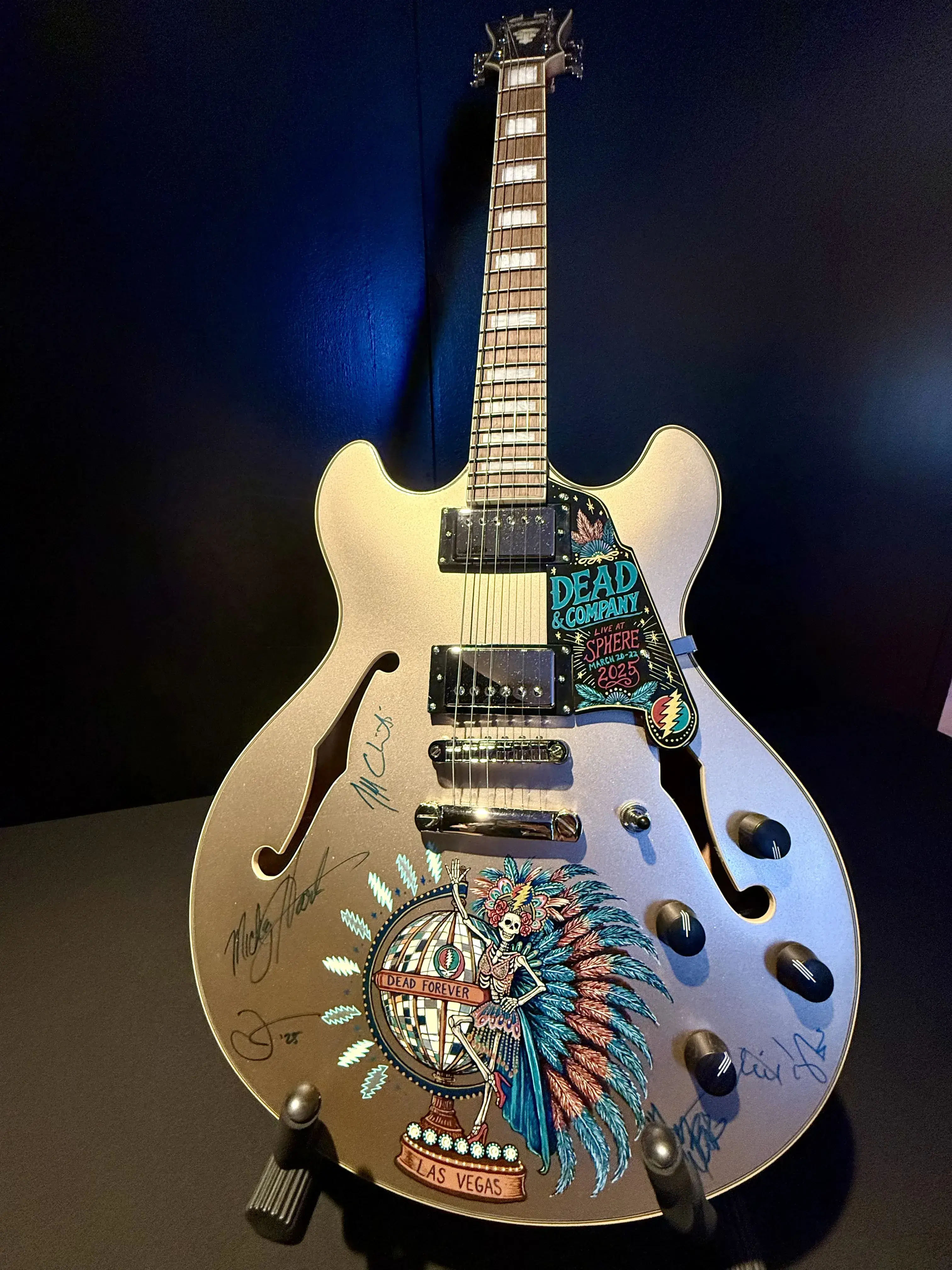 Dead and Company band signed guitar 12