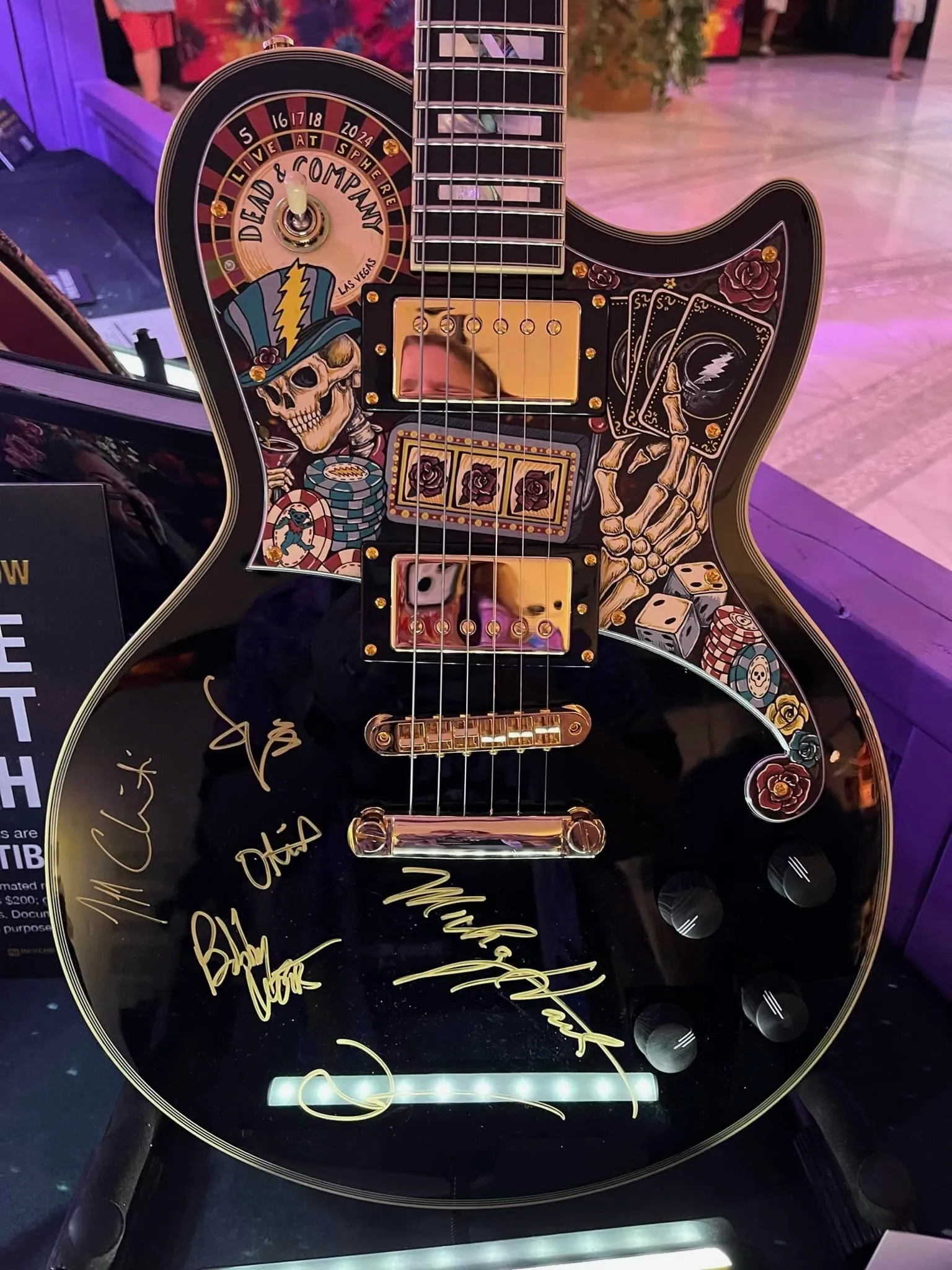 Dead and Company band signed guitar 2