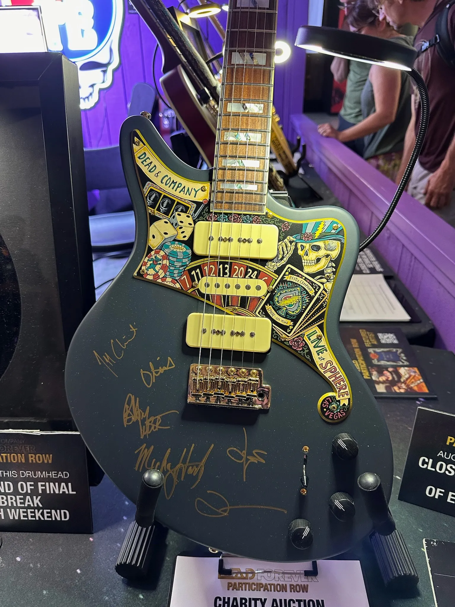 Dead and Company band signed guitar 6