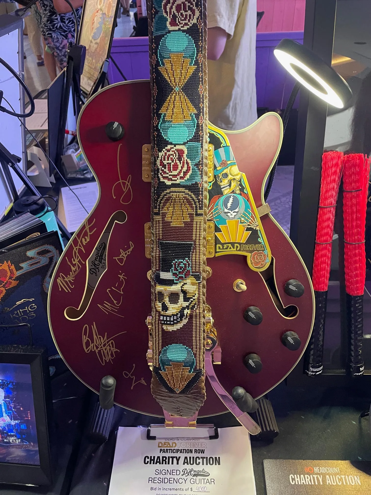 Dead and Company band signed guitar 7