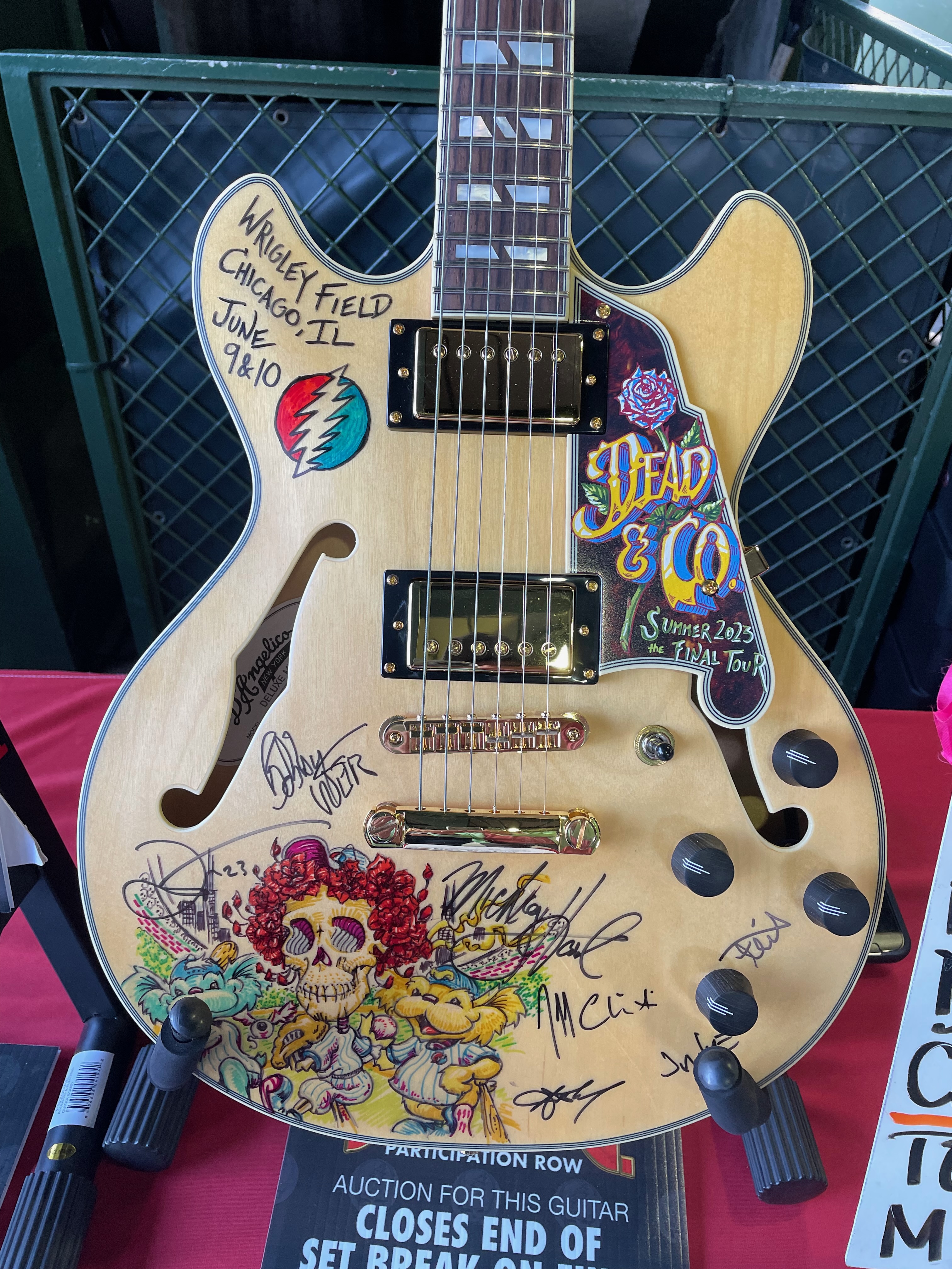 Dead and Company pickguard painted