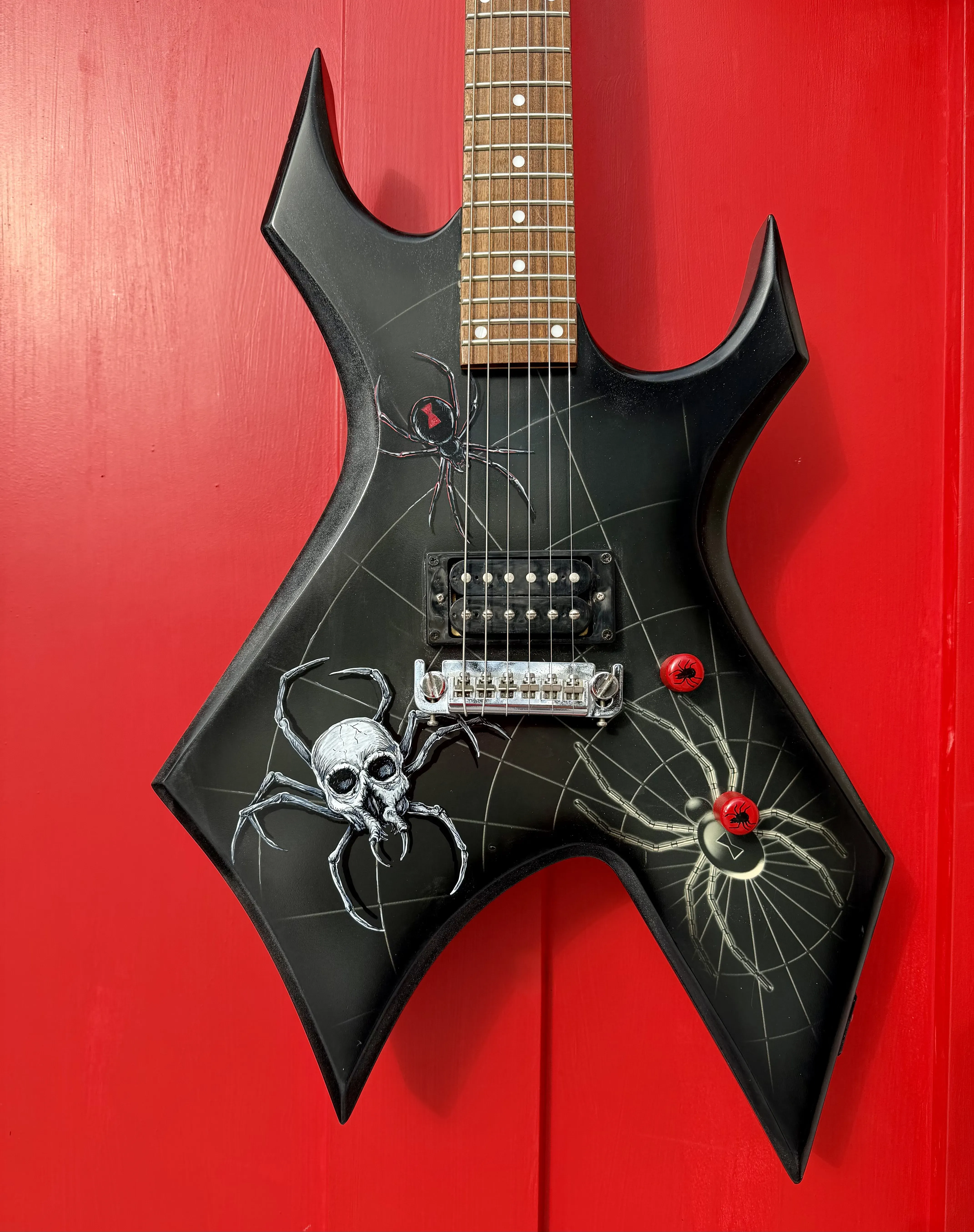 Blackwidow painted guitar