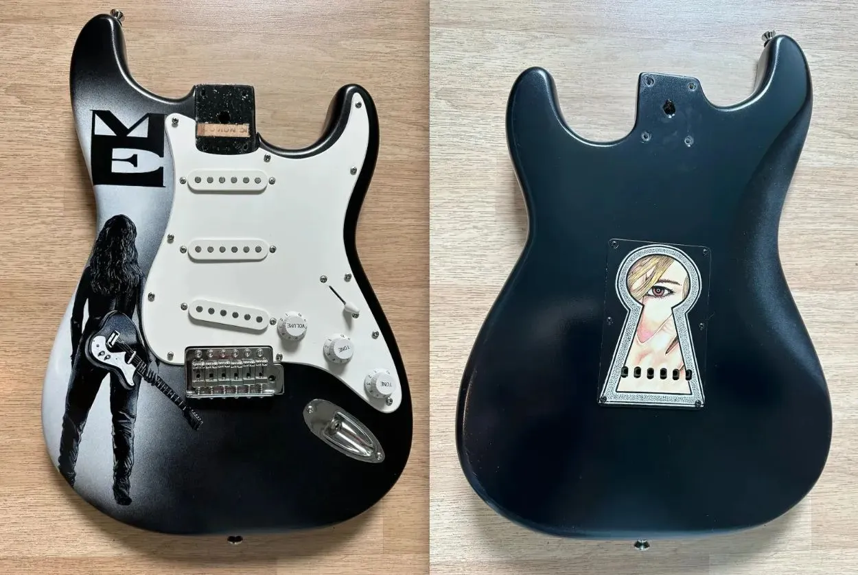 Melissa Etheridge 2 painted guitar