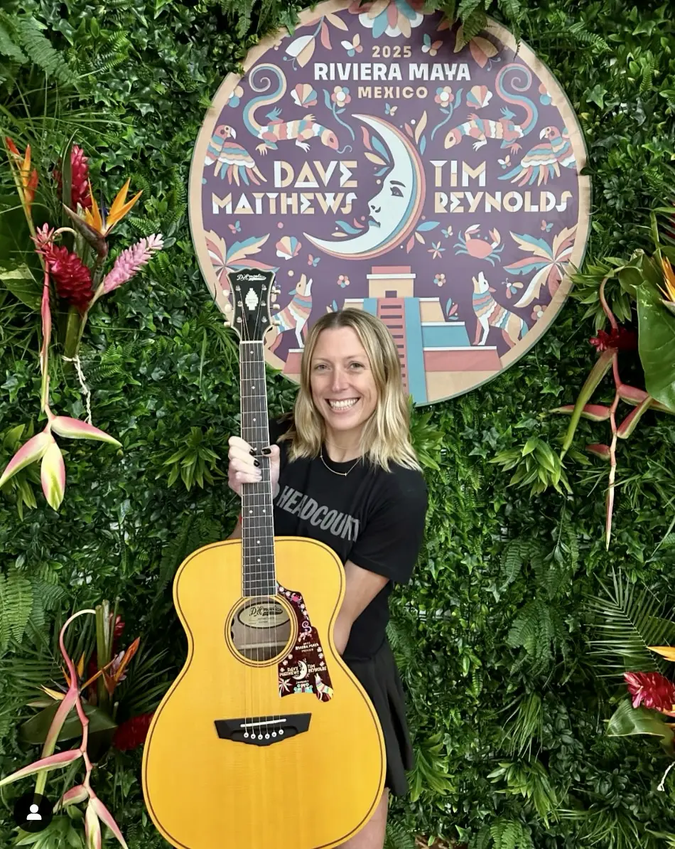 Dave Matthews HeadCount painted guitar