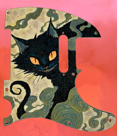 Black Cat pickguard