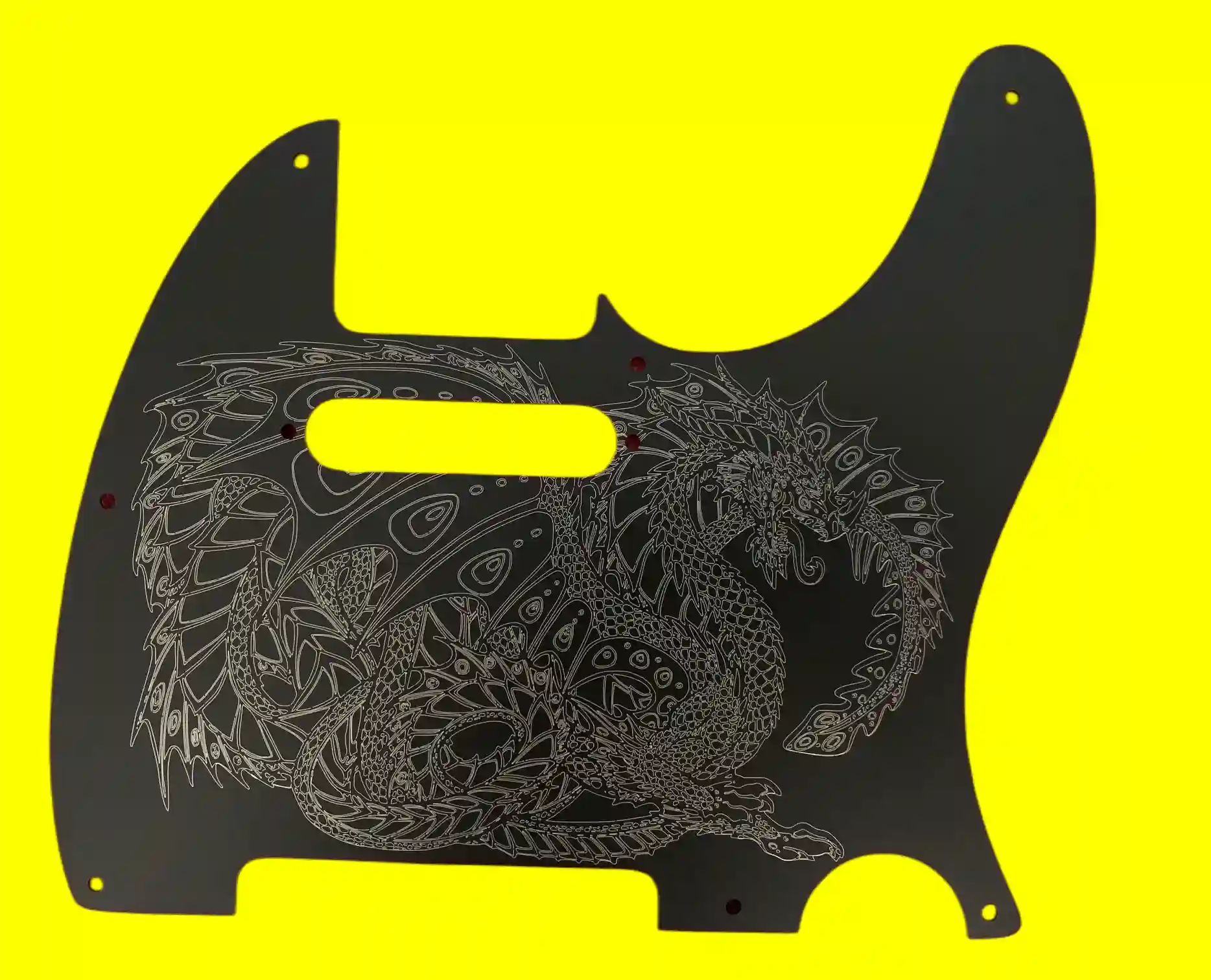 Dragon Engraved pickguard