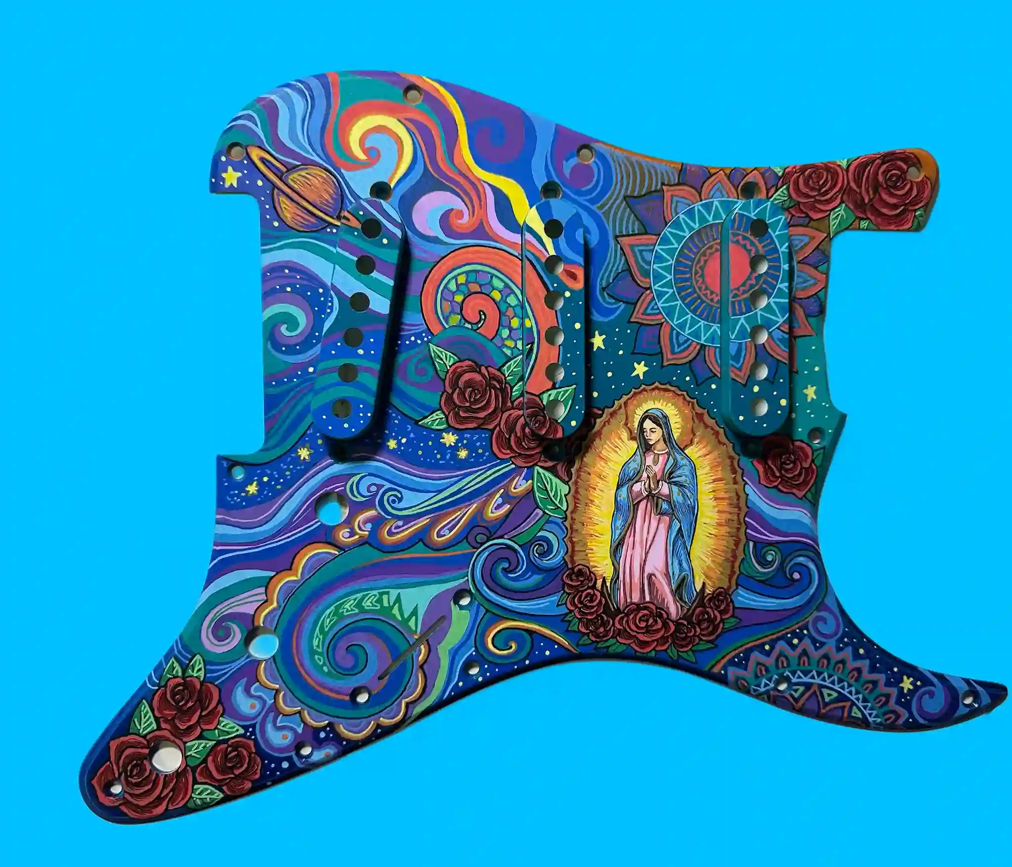 Lady of Guadalupe pickguard