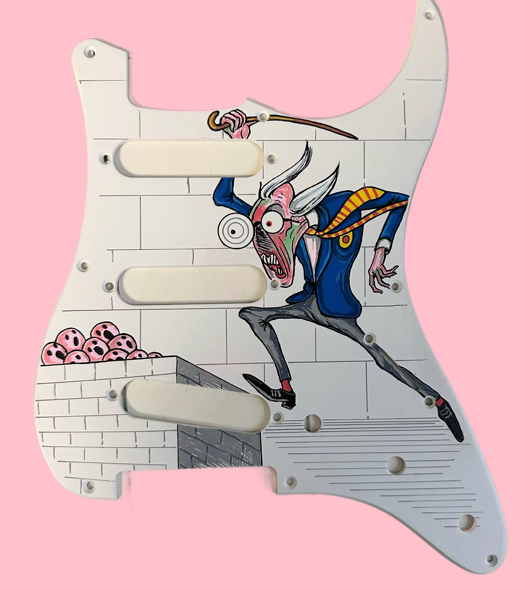 Pink Floyd The Wall pickguard