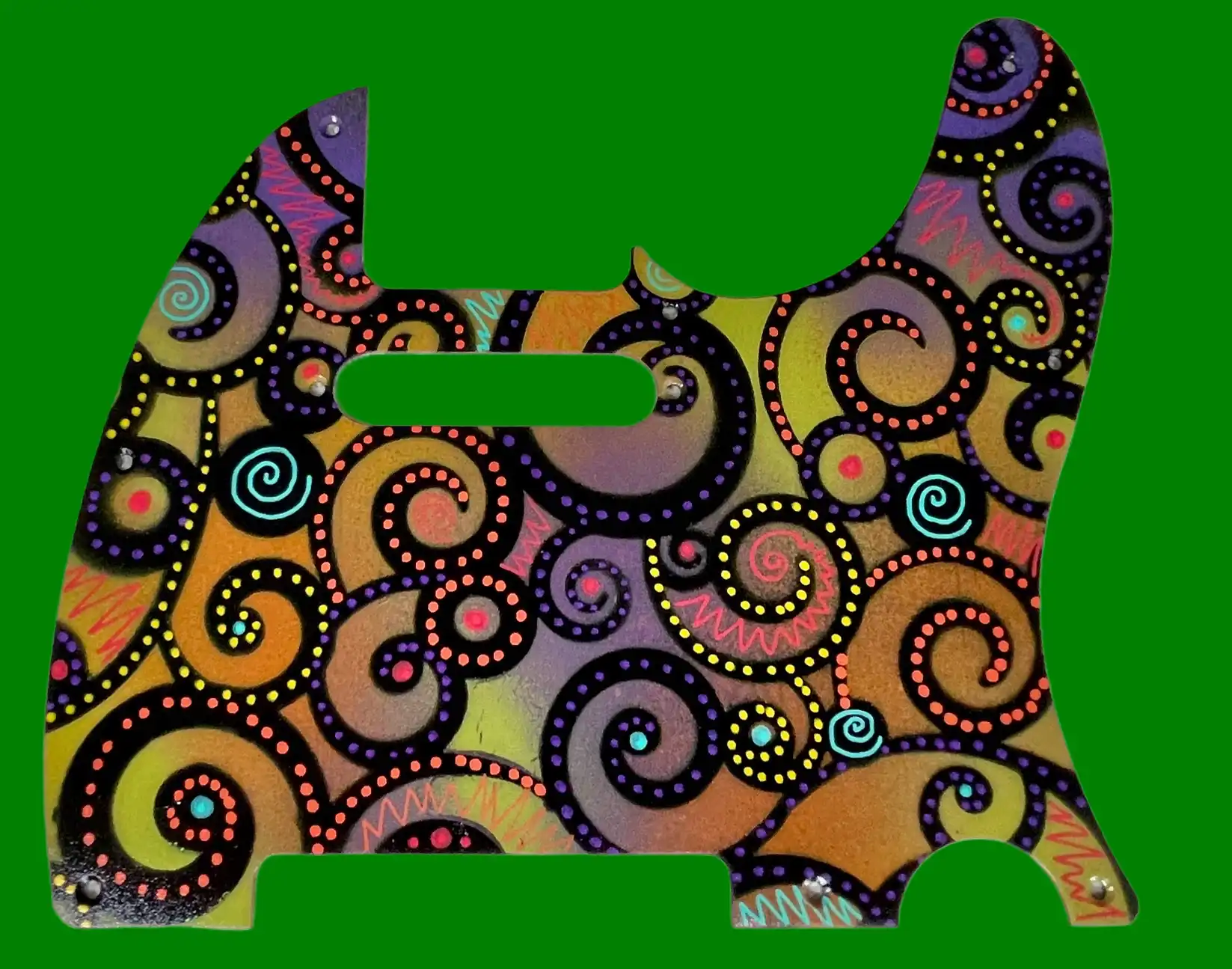 Psychedelic Patterns pickguard