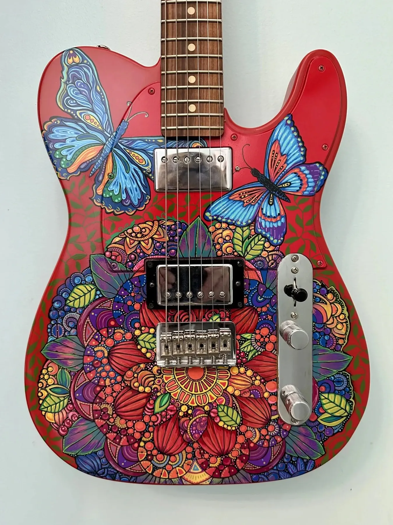 Rolling Stones Telecaster hand painted guitar