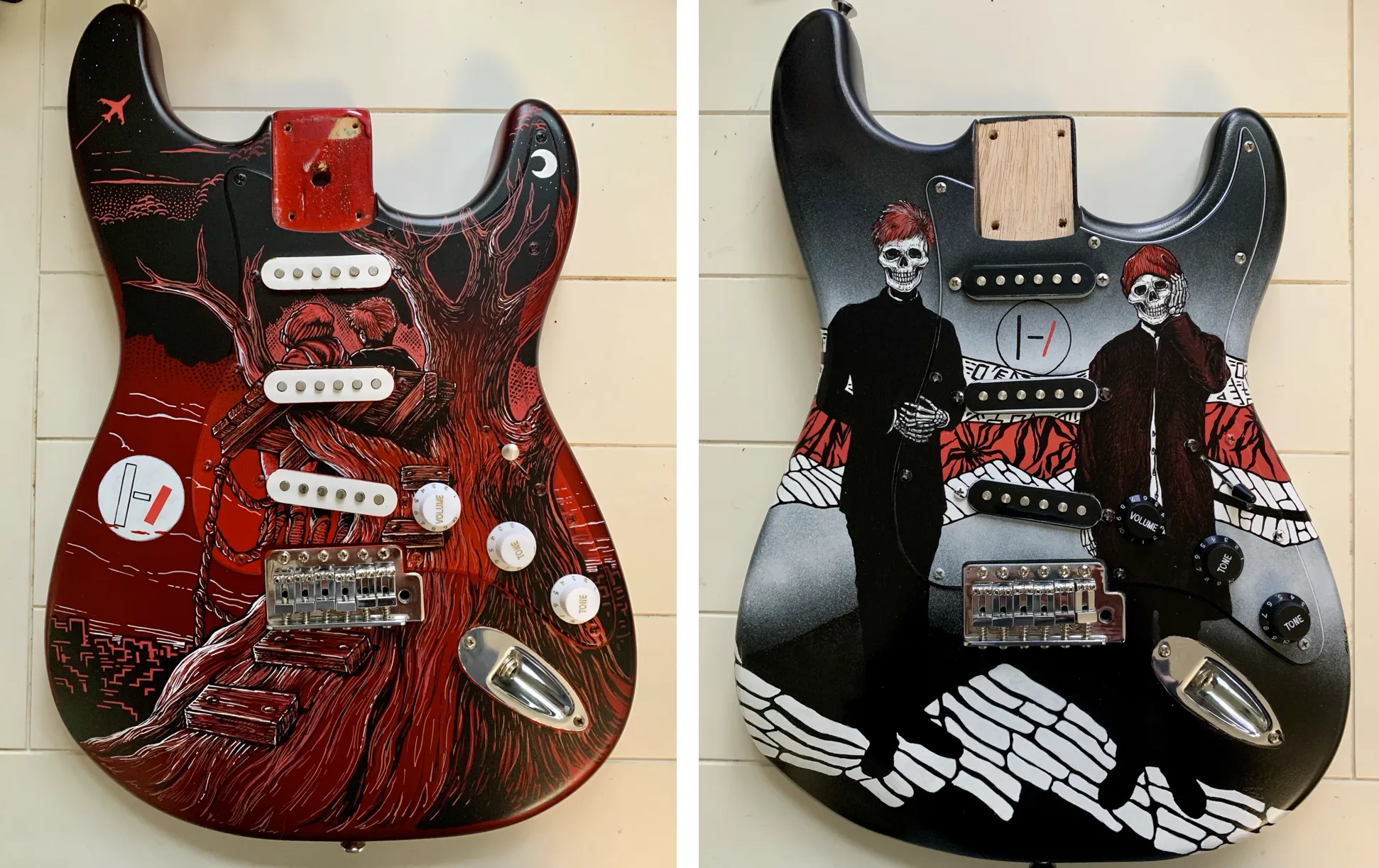 Twenty One Pilots Stratocasters